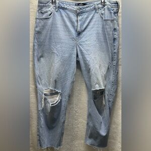 Women’s Hollister Ultra High-Rise Vintage Straight Leg Jeans Size 21 R